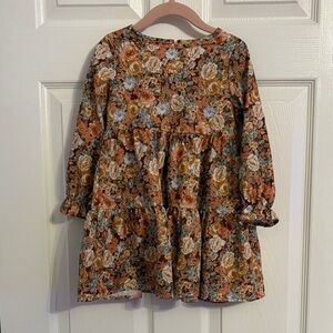 SHEIN Floral Kids Dress - Multicolor 2-3t